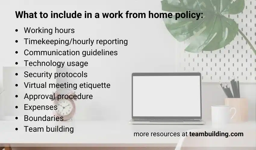 work from home policy template